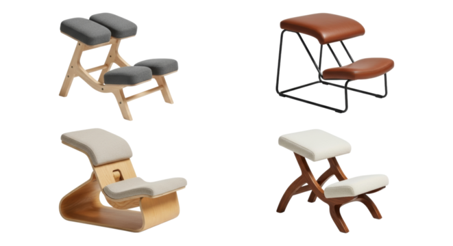 Ergonomic seating options: showcasing unique kneeling chairs for posture improvement
