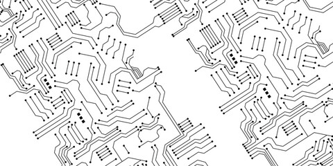 Circuit board abstract technology on white background