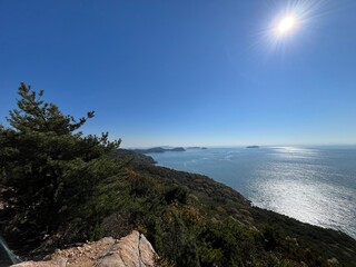 The spectacular view of the island