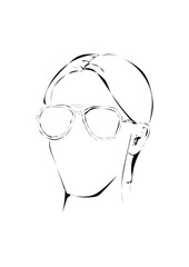 Obraz premium Frau mit Sonnenbrille