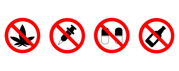 no drugs sign