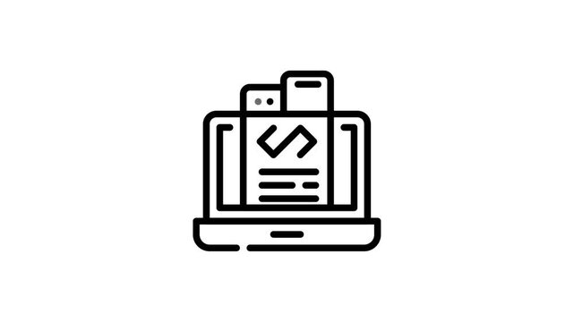 icon motion graphic coding