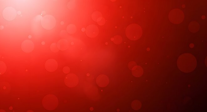 Abstract red background with bokeh effect and light spots design