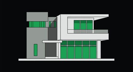 Modern house design architecture home building residential exterior