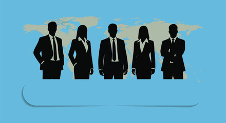 Global business team international corporation leadership concept