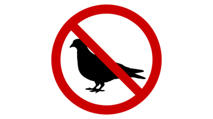 Striking red prohibition sign design signals restriction and denial, ideal for warnings, safety, or compliance messages that demand immediate attention.