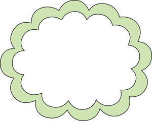 Kawaii Cute Text Box Frame Border