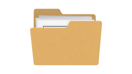 Folder with documents management guide