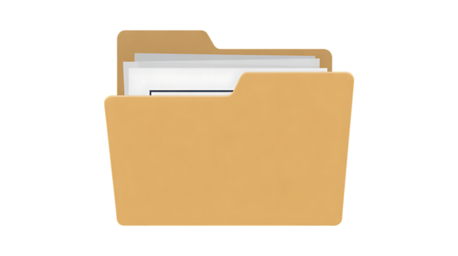 Folder with documents management guide