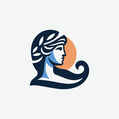 Olympian Aphrodite Goddess Logo