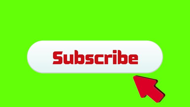 YouTube Subscribe - 4K animation, Subscriber button notification