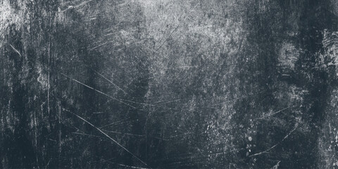 Dark Concrete Banner Seamless Old Cement Surface Backdrop with Rough Paint Scratches.