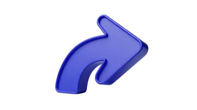 3d Blue Arrow Moves Fast