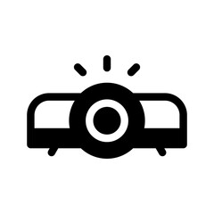 Projector Icon Vector Symbol Design Illustration