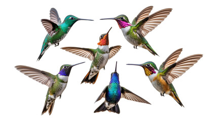 Fototapeta premium Collection of Birds Flying Gracefully