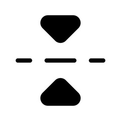 Flip Vertically Icon Vector Symbol Design Illustration