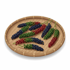 เมล็ดพริกไทยตากแห้ง