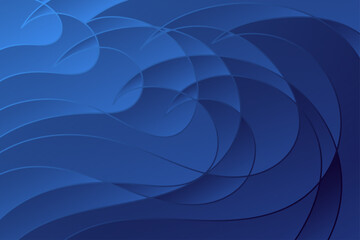 Wavy Dark Blue Modern Background