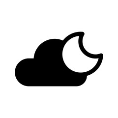 Night Icon Vector Symbol Design Illustration