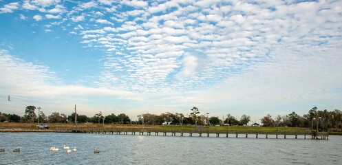 Fishing Pier at Fort Anahuac Park, Texas