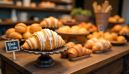 Hand-Drawn Croissant Vector Sketch | French Pastry Bakery Outline