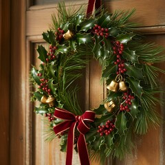 Holiday Wreath Close-Up