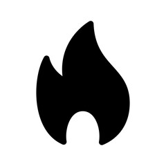 Flame Icon Vector Symbol Design Illustration
