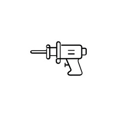 Bone Drill Line Style Icon Design