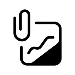 Clip Icon Vector Symbol Design Illustration