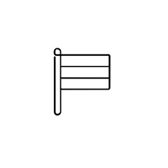 German Flag Line Style Icon Design