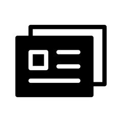 Newspaper Icon Vector Symbol Design Illustration