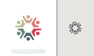 Global Community Logo Icon Elements Template. Community human Logo template vector. Community health care. Abstract Community logo