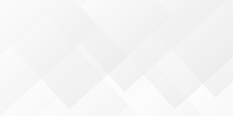 Fototapeta premium Abstract vector minimal tech gradient white, gray creative triangle geometric technology space rectangle randomly arranged white line background. paper web overlap presentation design. 