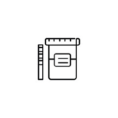 Urine Test Line Style Icon Design