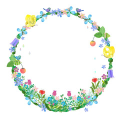 草花のフレーム