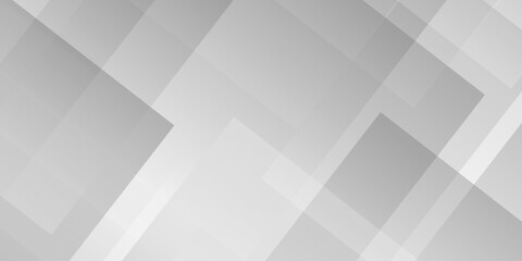 Fototapeta premium Gray and white tech technology transparent geometric shape. seamless geometry abstract triangle background. Space design concept. Decorative web layout design.