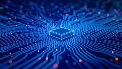 Abstract AI illustration of data analytics, economy, and financial success