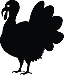 Turkey silhouette icon
