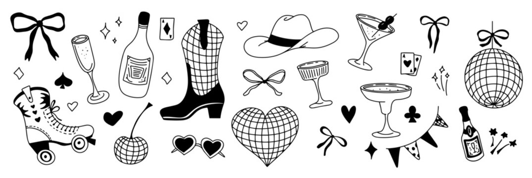 Whimsical cowgirl adventure with charming elements of fun and celebration in a joyful setting