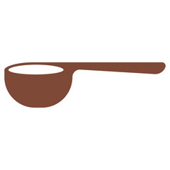 Elegant Scoop of Coffee A Simple Icon for Brewing Excellence and Precise Measurement