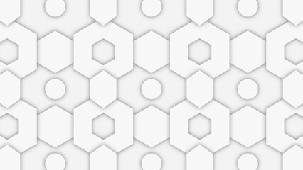 Monochrome hexagon pattern