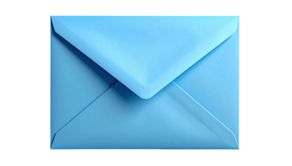 Light blue textured envelope centered on a black background