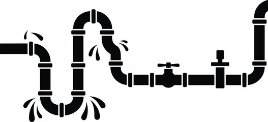 Leaking pipe, broken plumbing, water dripping, damaged pipeline, pipe repair needed, water leakage, plumbing system, burst pipe, pipe valve, plumbing maintenance, water wastage, plumbing issues, 