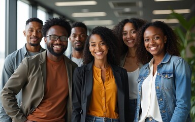 Group of successful multiethnic business team. High quality