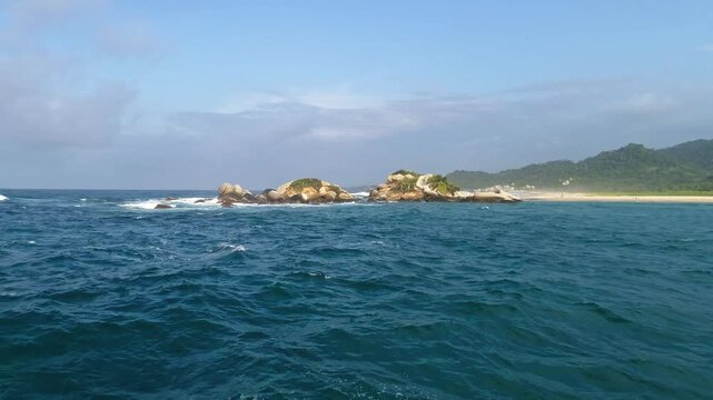 Playa preciosa en el Caribe Colombiano