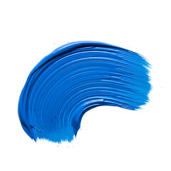 Vibrant blue paint stroke design element texture