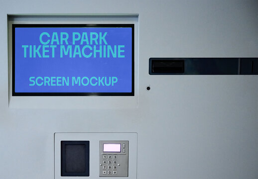 Mockup of ATM pay machine