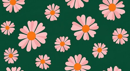 seamless pattern with flowers