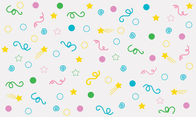 fondo horizontal con lineas y figuras de colores