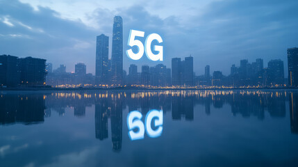5G communication technology and smart city interconnectivity concepts